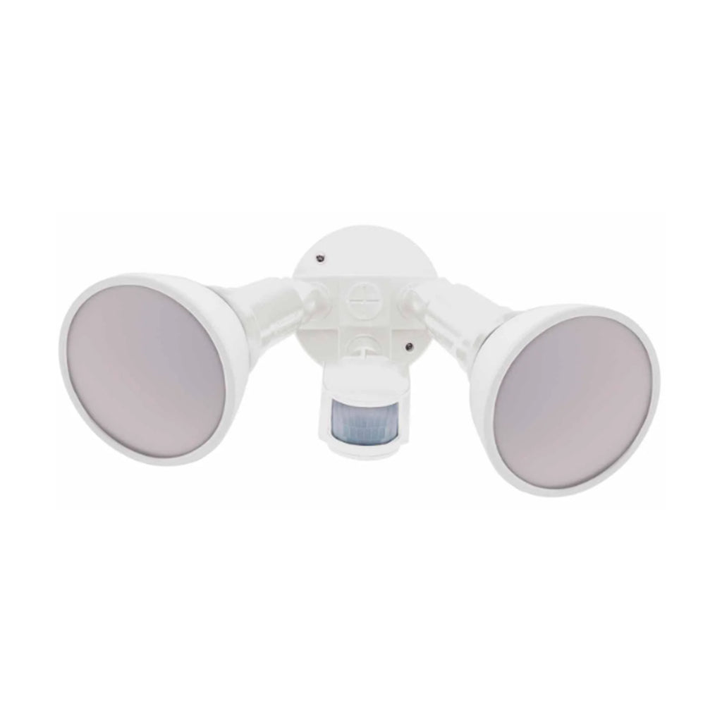 Twin Sensor Spotlight White with PIR Sensor Orbit Lighting NZ