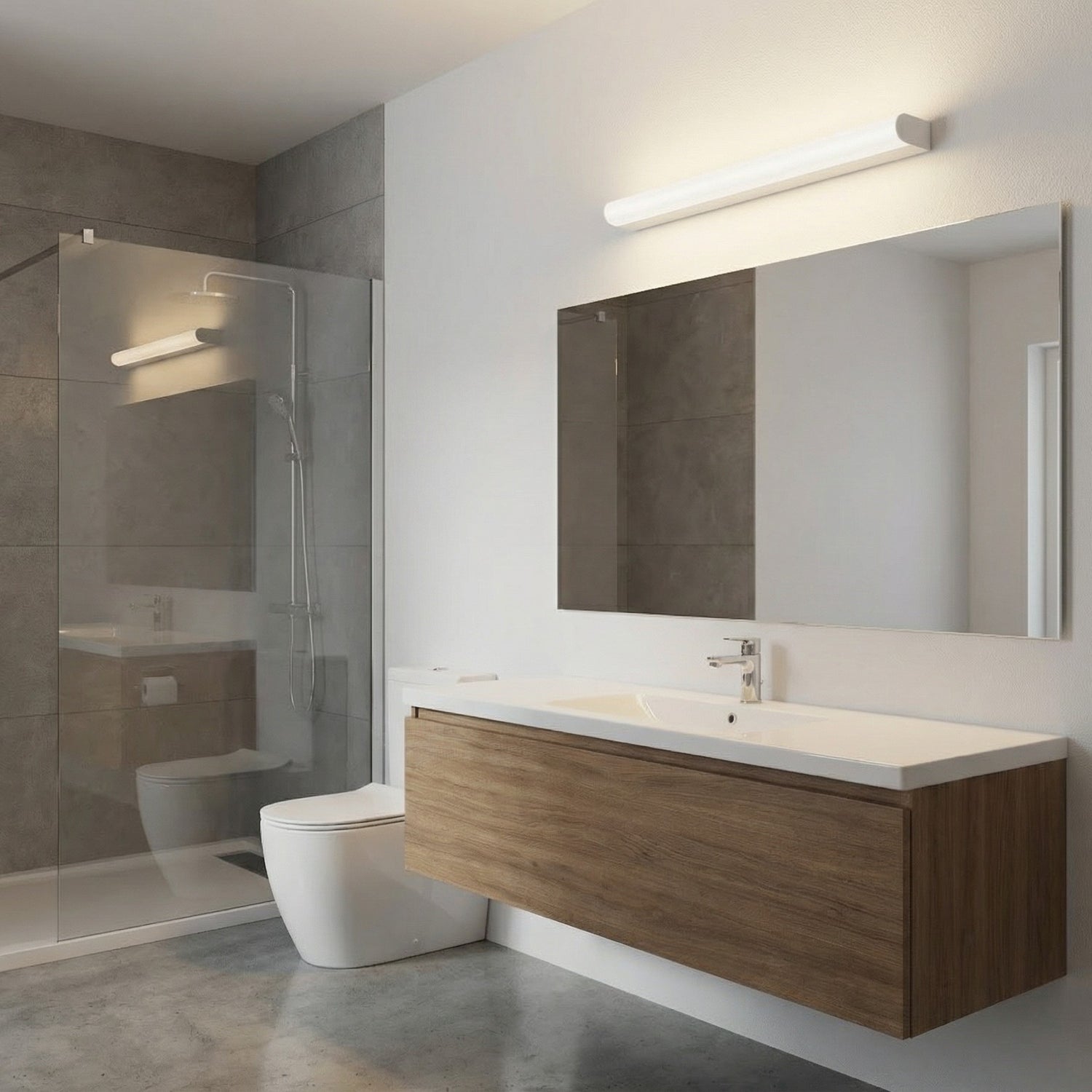 Mirror Light with Selectable Colour Temperature - White