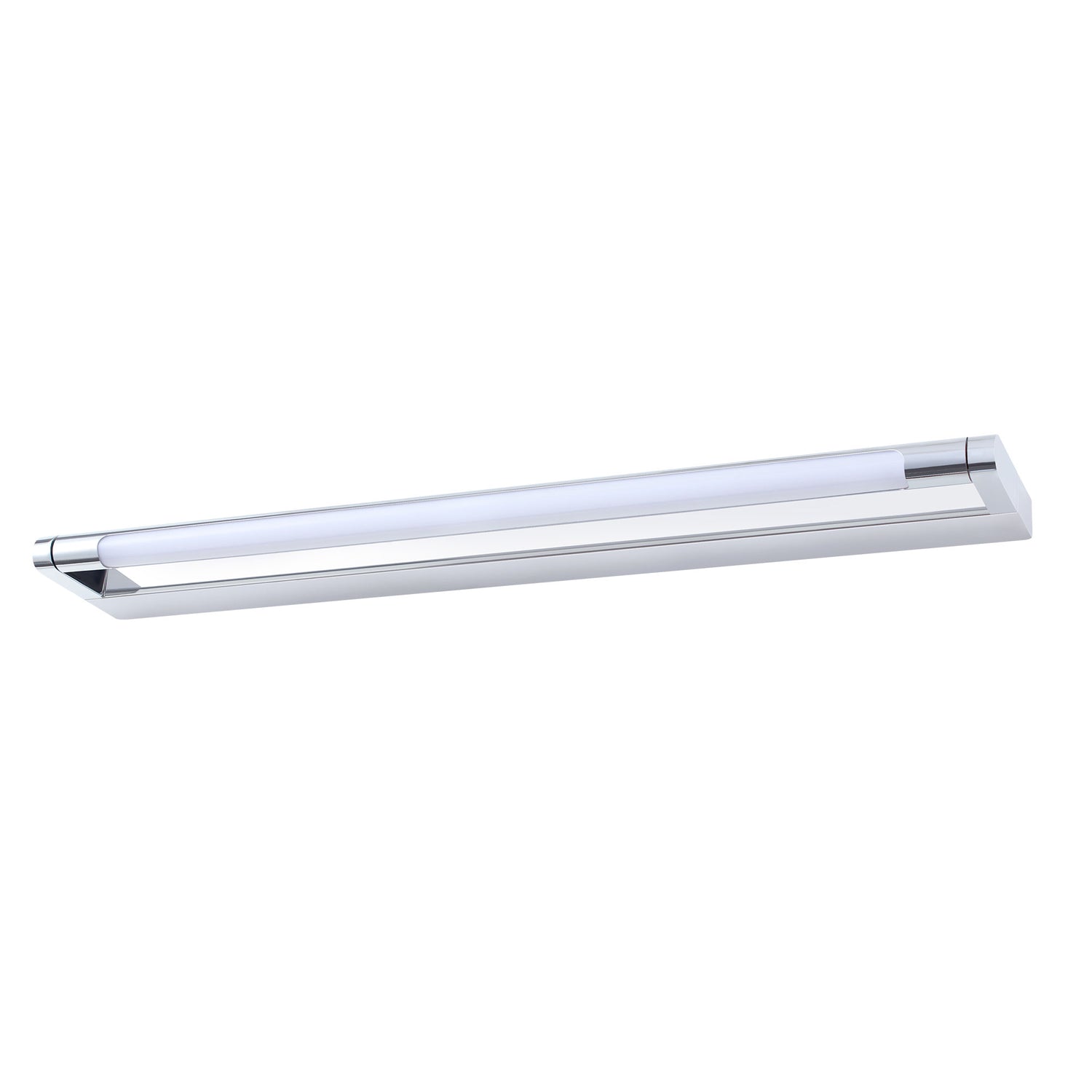 Rotatable Mirror Light with Selectable Colour Temperature - Brushed Metal