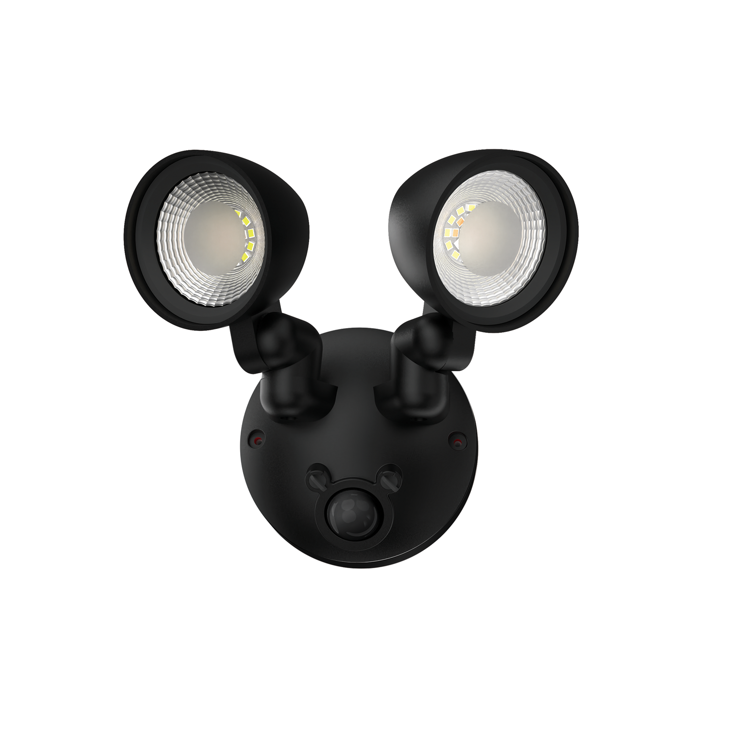 Security Light 16W Twin Lamp CCT Black