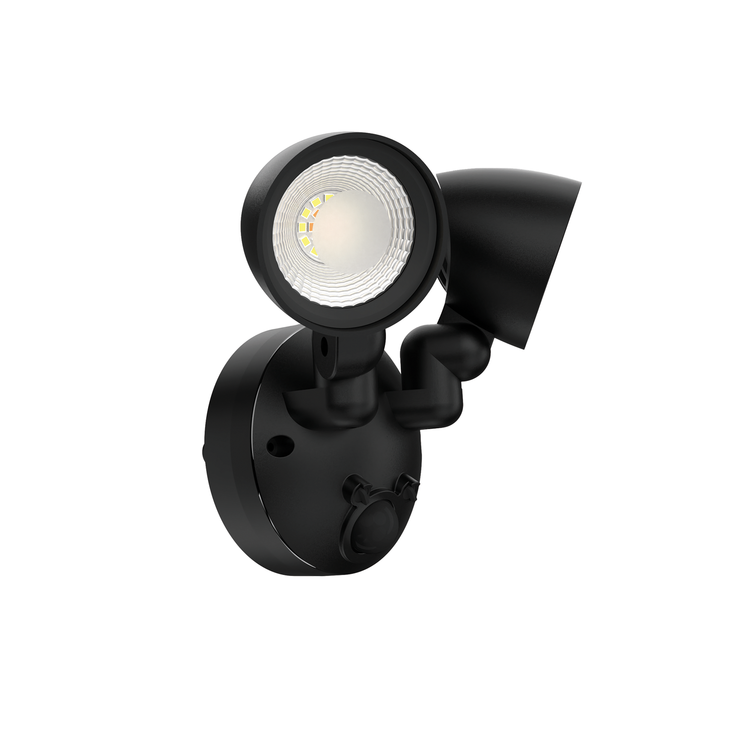 Security Light 16W Twin Lamp CCT Black