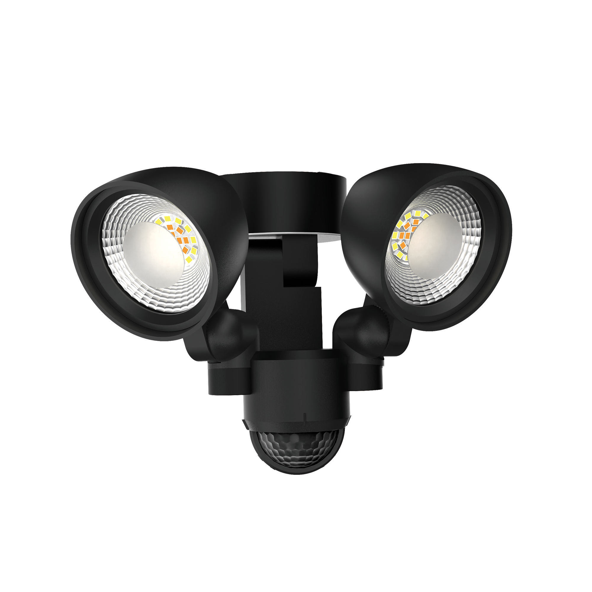 16W Power Adjustable Security Light Twin Lamp CCT Black – Orbit Lighting NZ