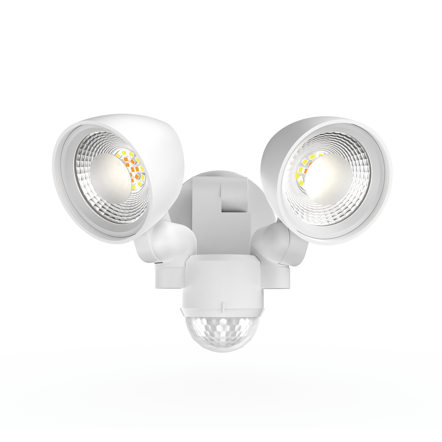 16W Power Adjustable Security Light Twin Lamp CCT White