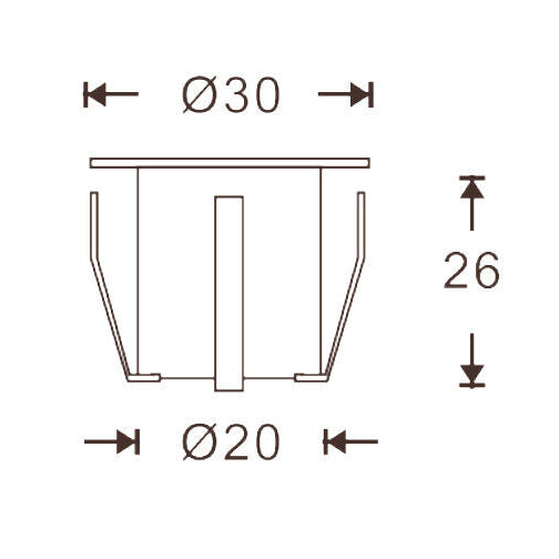 GardenPro Fantail 12v 0.6W Deck Light