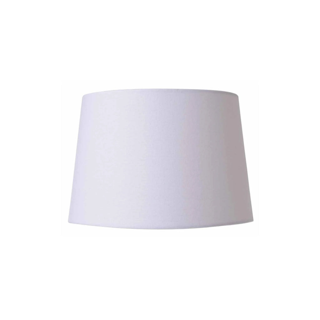 Linen Lamp Shade Small White 19cm