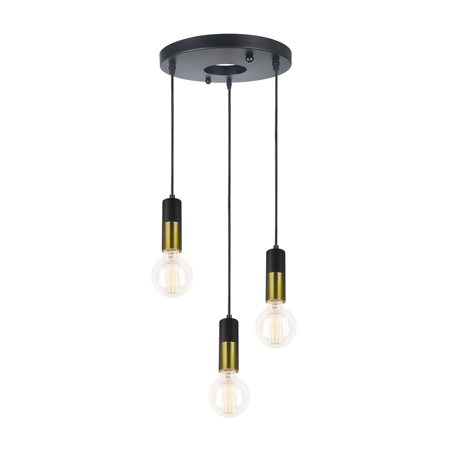 Pix Triple Pendant Light Black