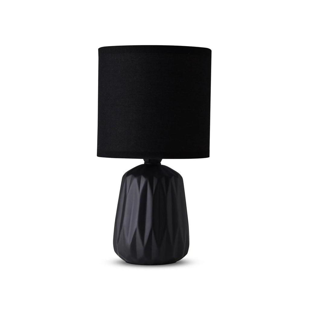 Naples Ceramic Table Lamp Black