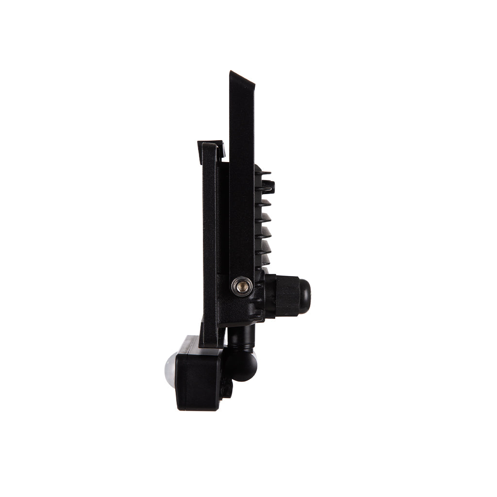 20W Flood Light with PIR Black