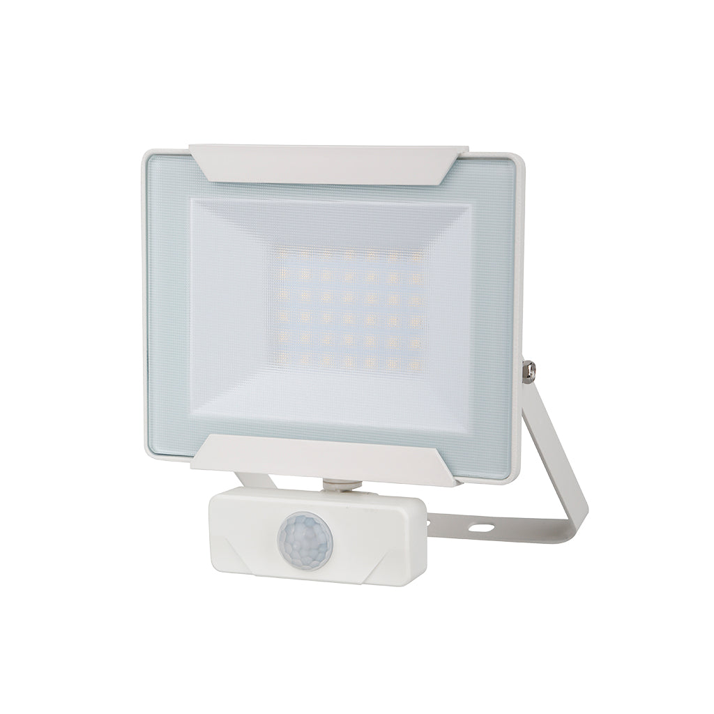 20W Flood Light with PIR White