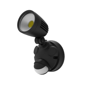 Security Light 10W Black with PIR Sensor