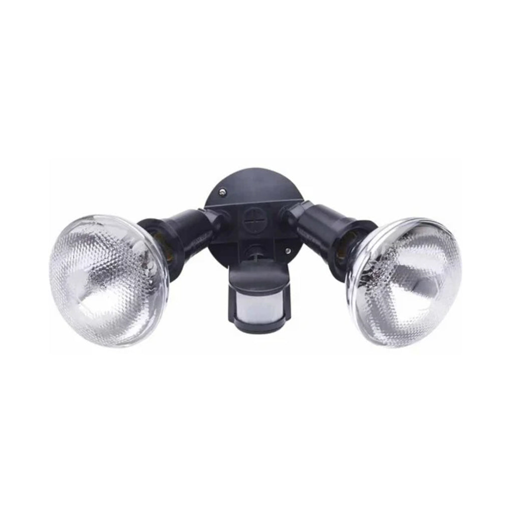 Twin Sensor Spotlight Black with PIR Sensor