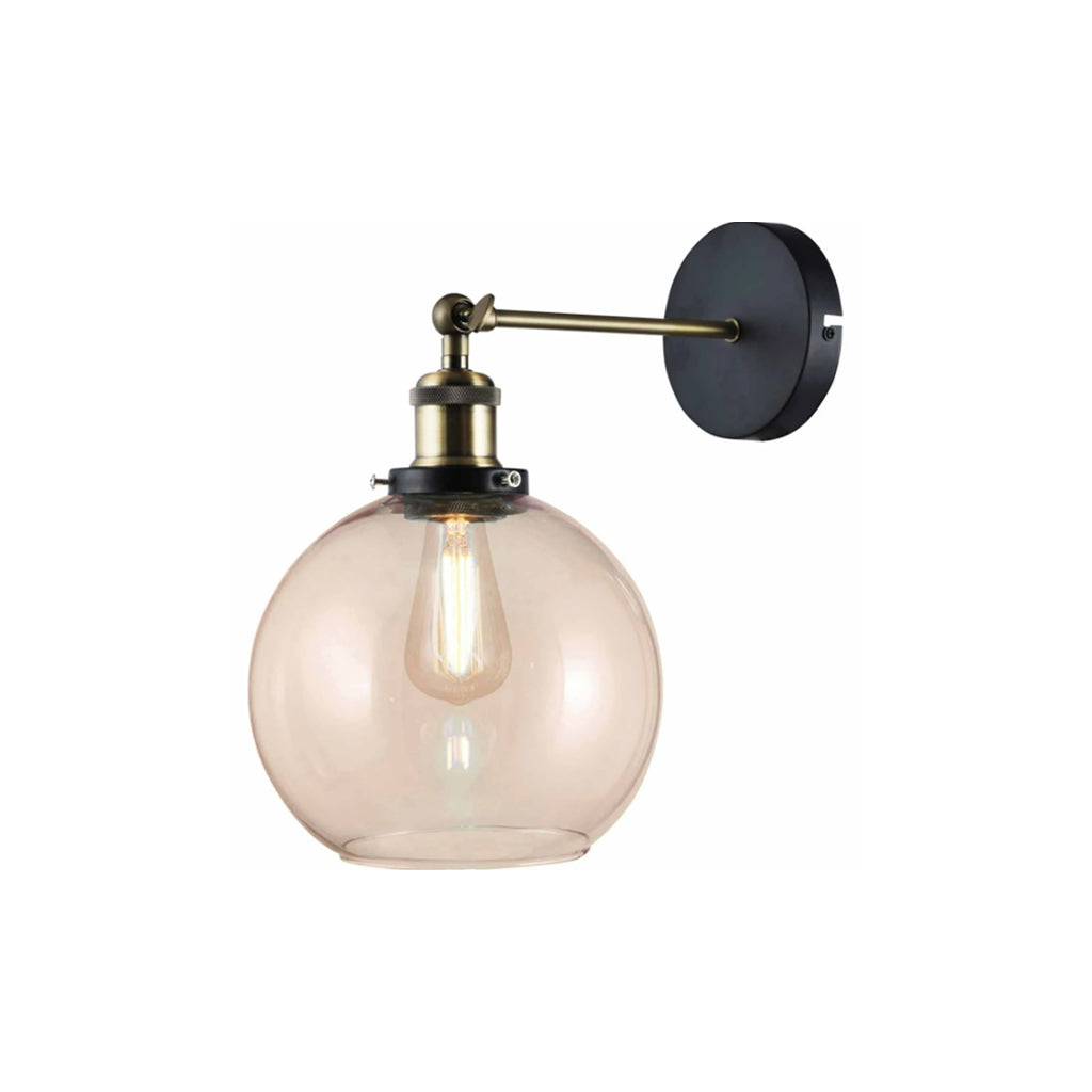 Vintage Wall Light Glass Ball